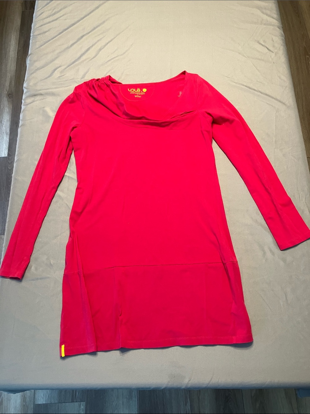 Lole Hot Pink Long Sleeve Tunic Top